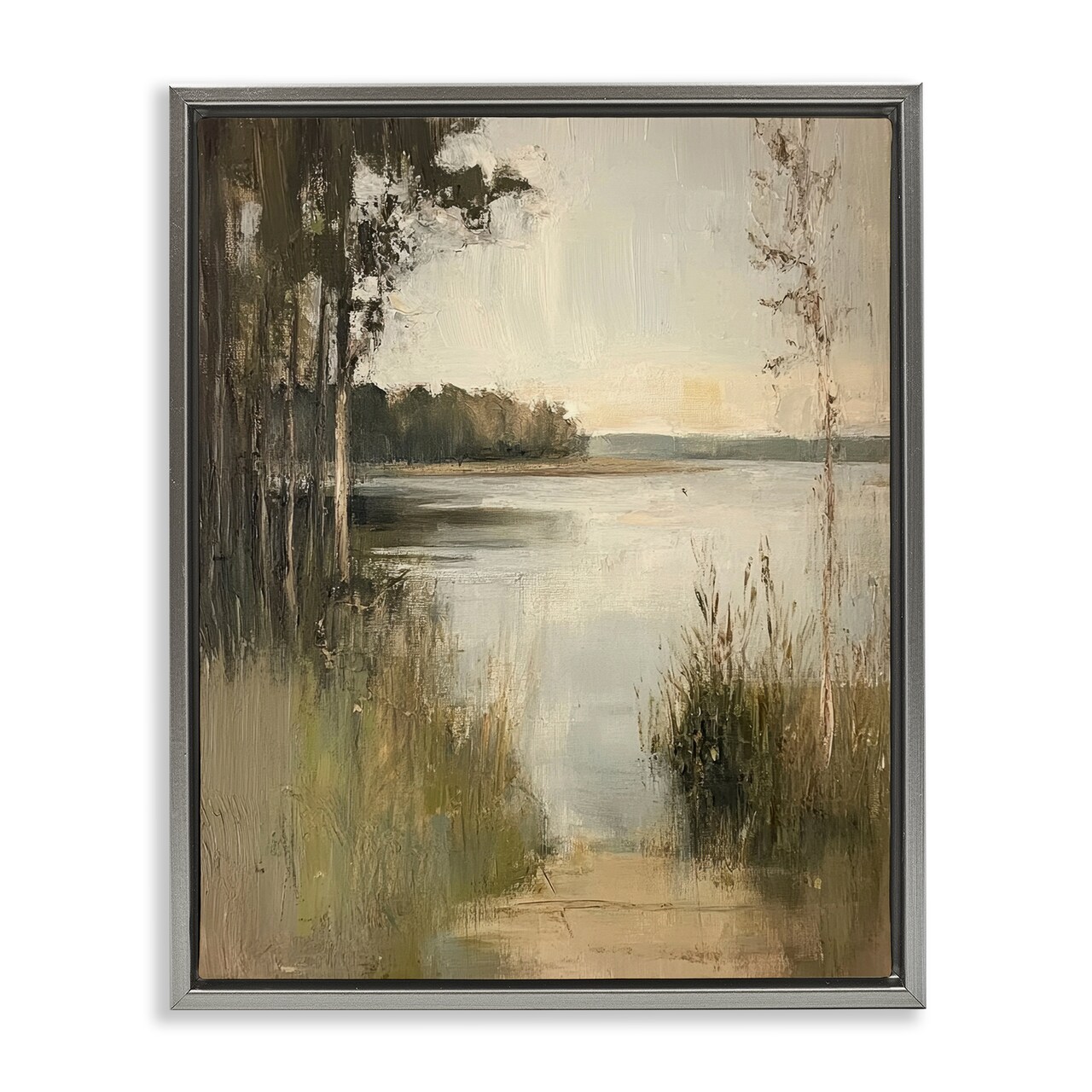 Stupell Industries Wild Grasses by Lakeside Floating Frame Design by Petal Prints Design